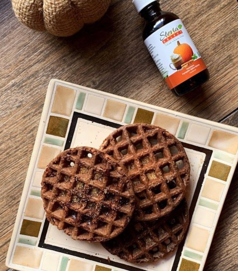 Chocolate Pumpkin Spice Waffles