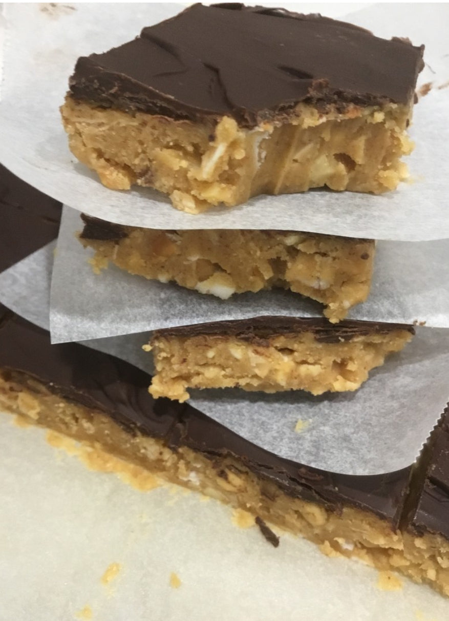 Easy No-Bake Peanut Butter Chocolate Bars-Keto & Sugar-Free