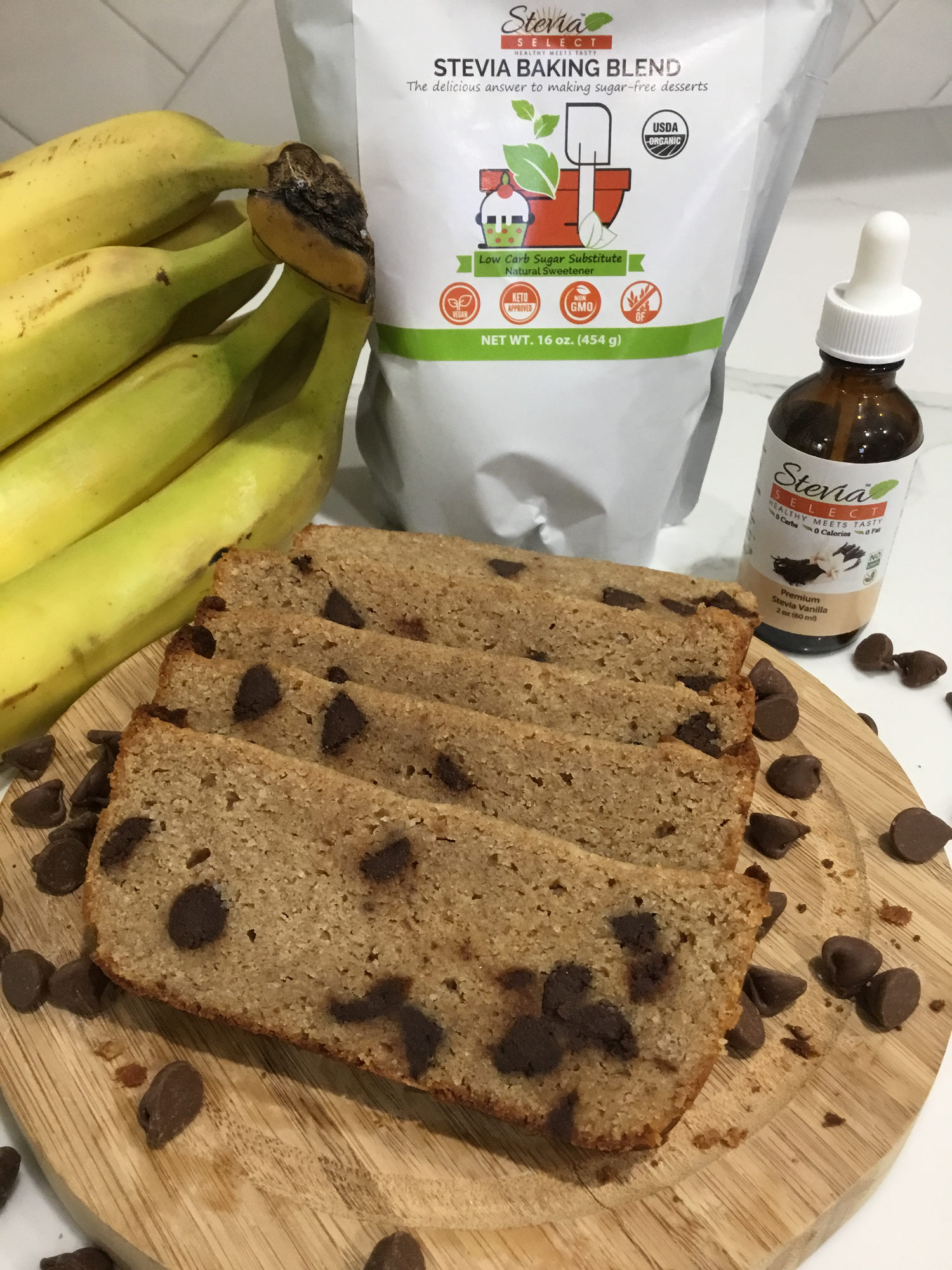 Chocolate Chip Banana Bread – Stevia Select