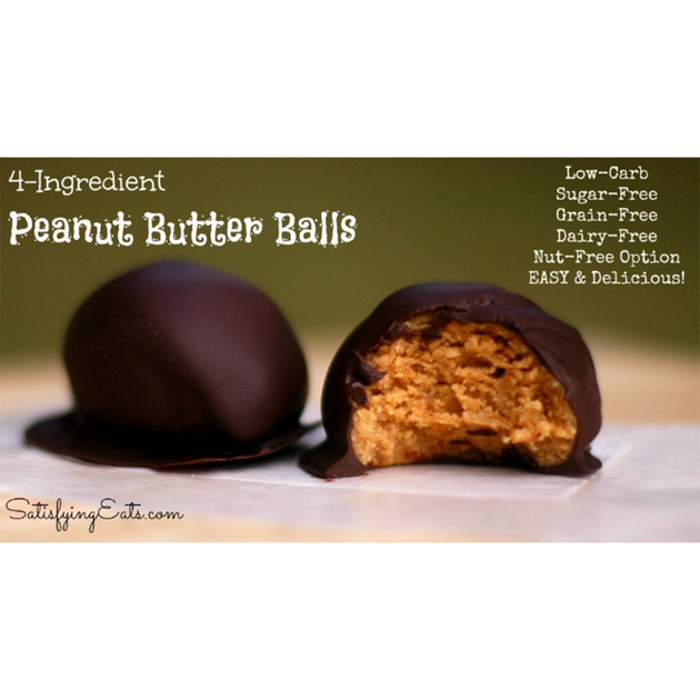 4 INGREDIENT PEANUT BUTTER BALLS Stevia Select