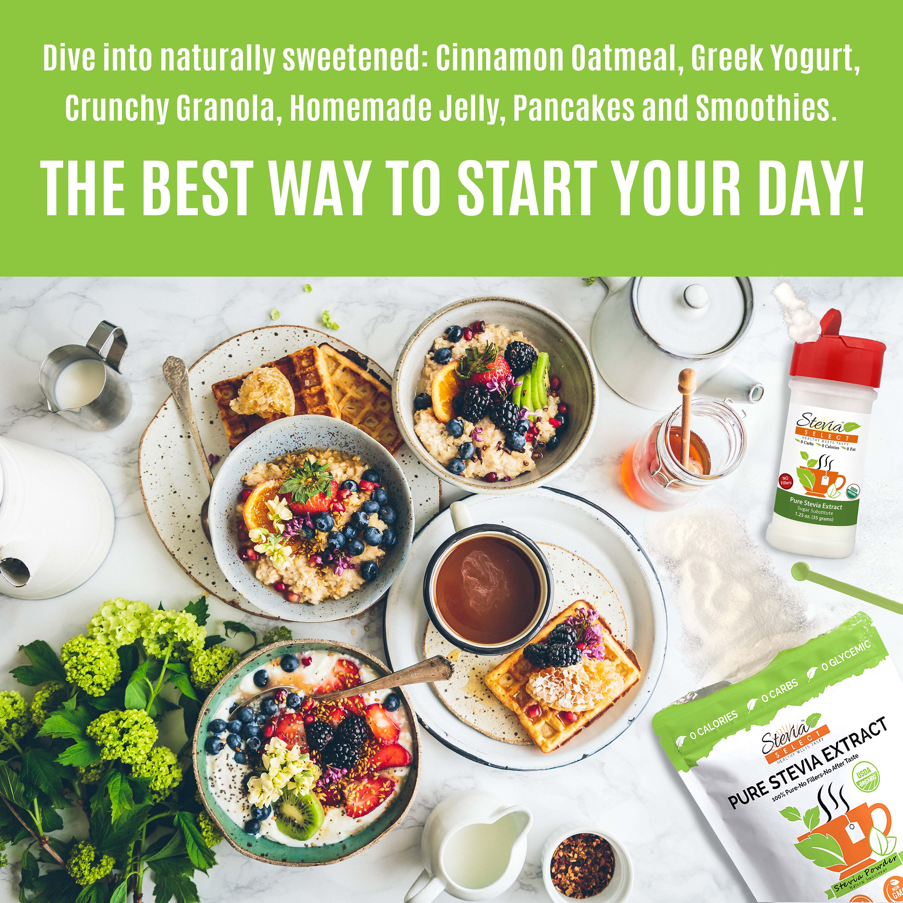 Pure Organic Stevia Extract - No Additives - No Erythritol