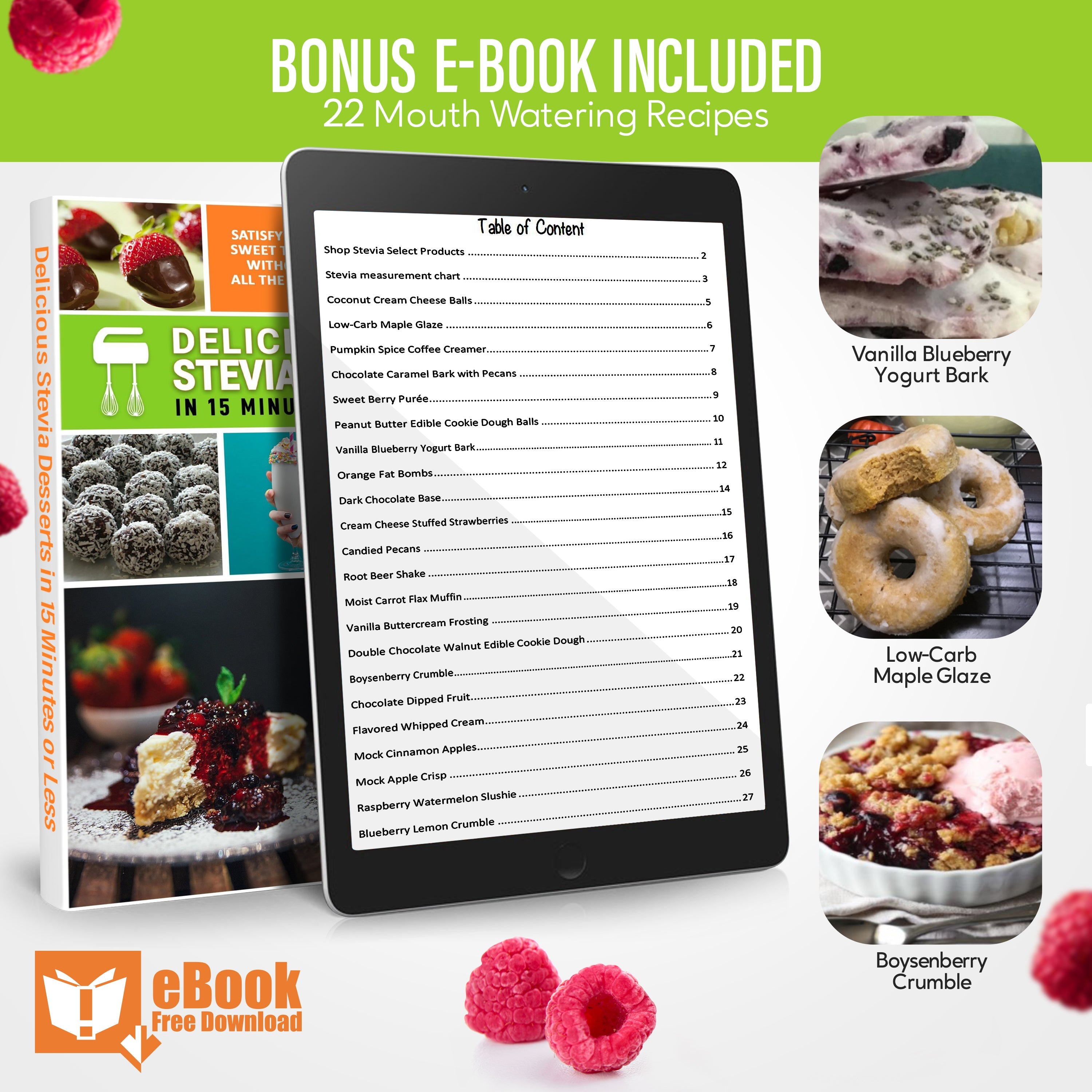 Pure Stevia Bundle Deal - Buy 3 Get 1 Free - 1.25 oz Shaker Bottles