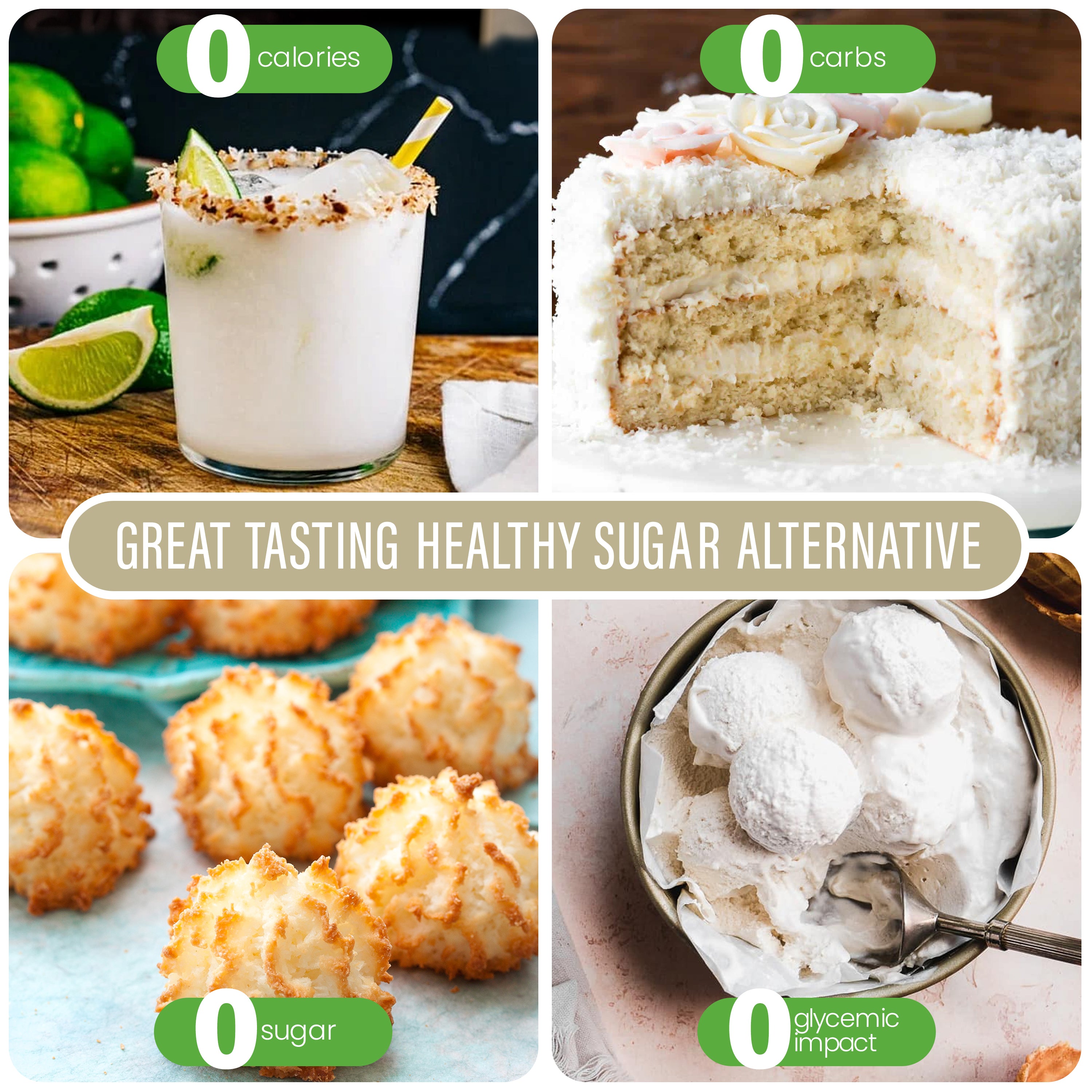 Stevia Liquid Coconut Keto Flavor Drops 2 oz - No erythritol