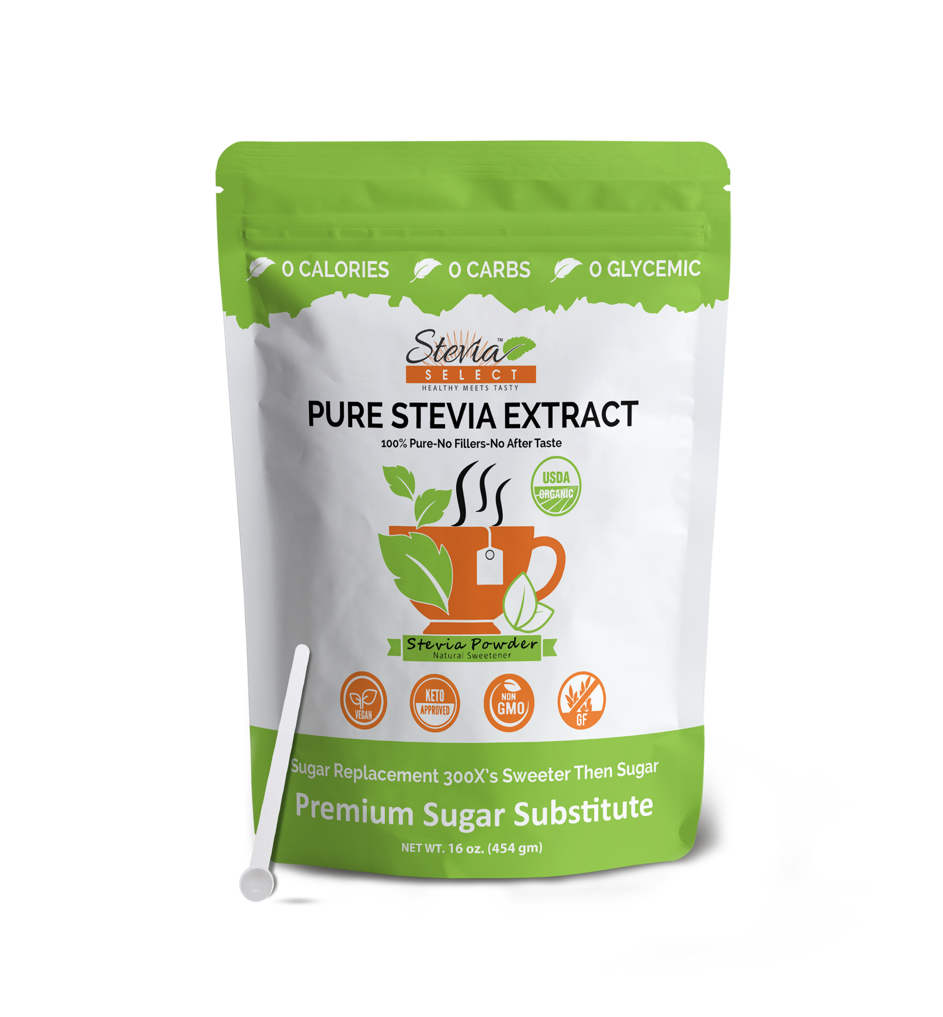 Pure Organic Stevia Extract - No Additives - No Erythritol