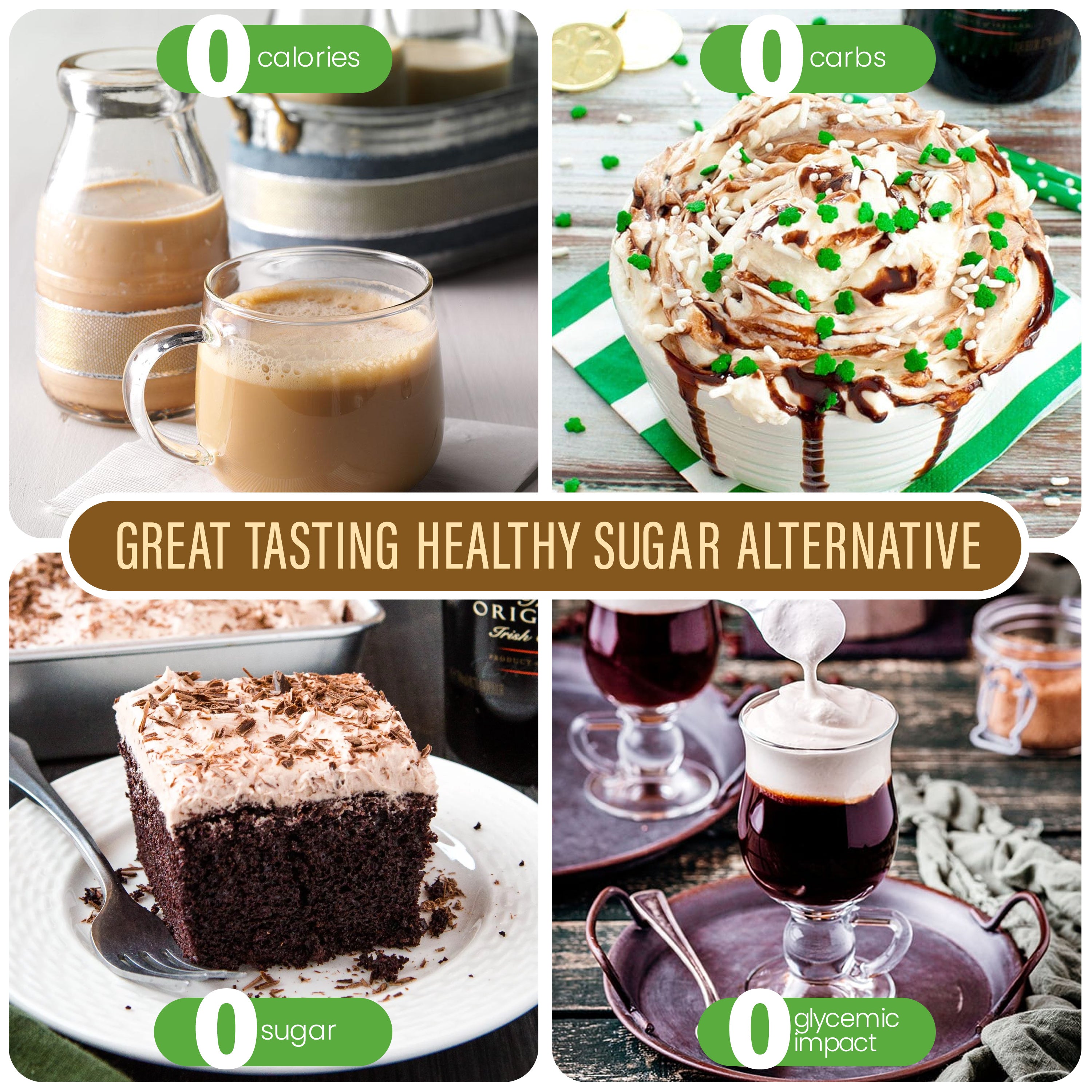 Stevia Liquid Irish Cream Keto Flavor Drops 2 oz. - No Erythritol