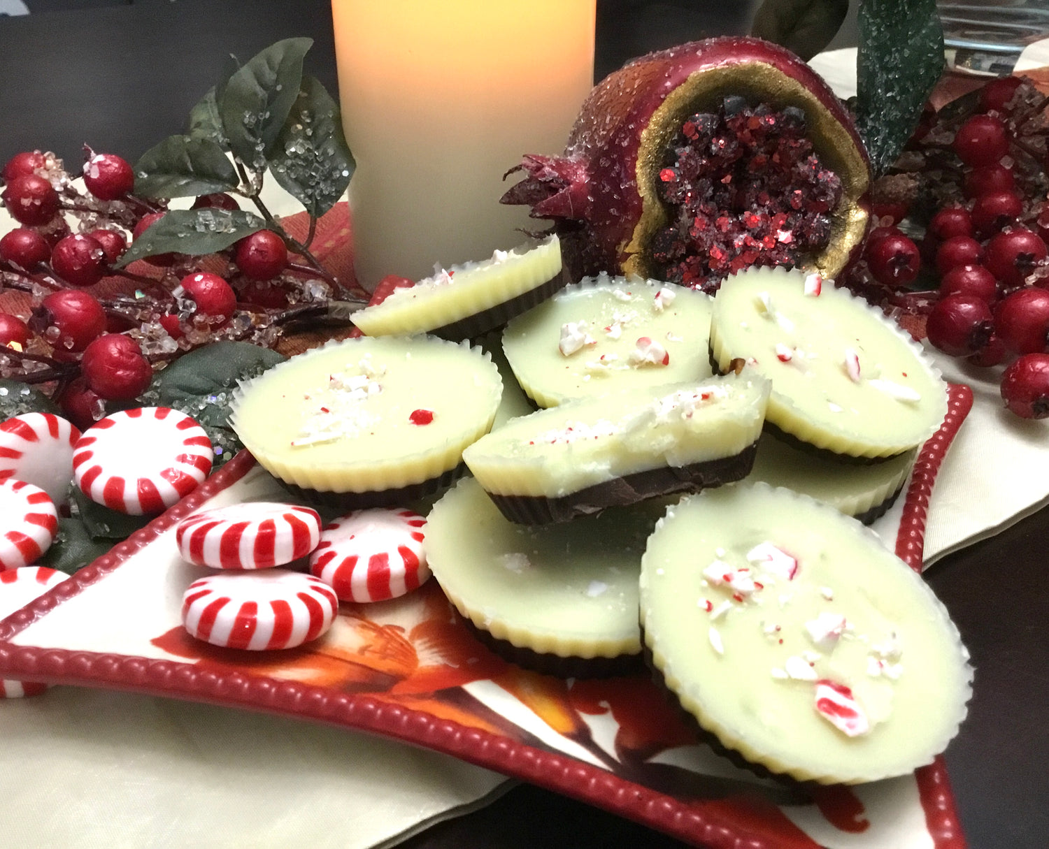 White Chocolate Peppermint Fat Bombs