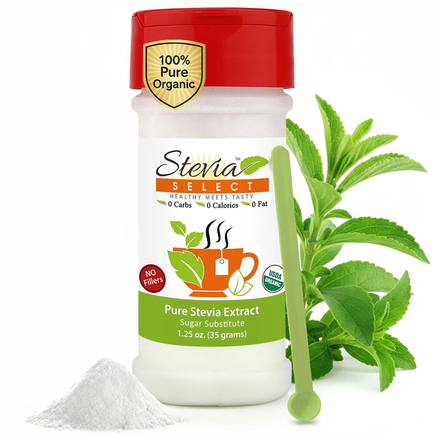 Pure Organic Stevia Extract - No Additives - No Erythritol