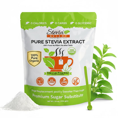 Pure Organic Stevia Extract - No Additives - No Erythritol