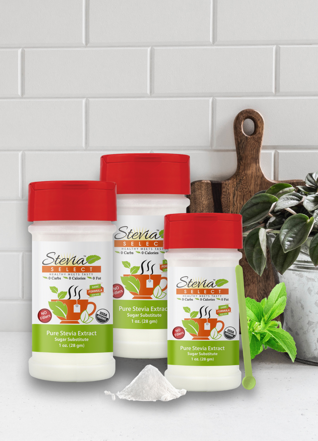 Pure Stevia Bundle - (3 Pack) 1.25 oz