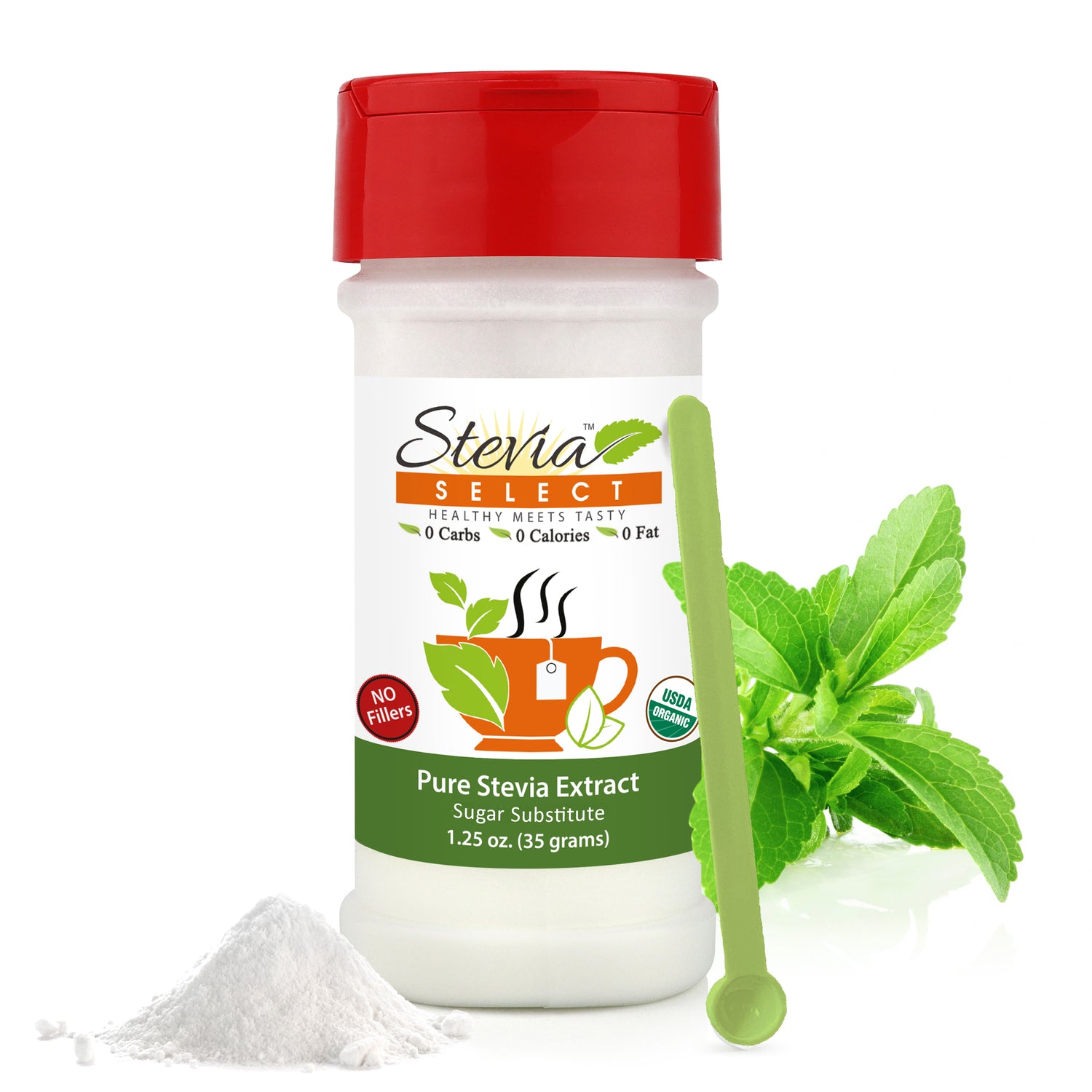Pure Organic Stevia Extract - No Fillers - No Erythritol
