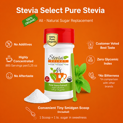 Pure Organic Stevia Extract - No Additives - No Erythritol