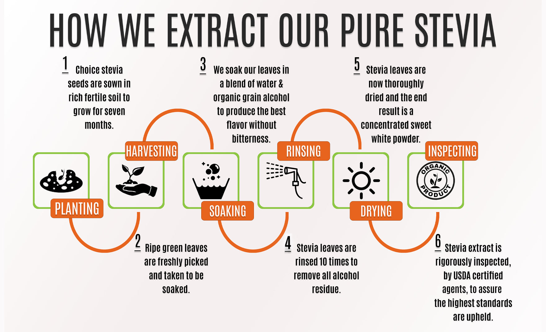 Pure Organic Stevia Extract - No Fillers - No Erythritol