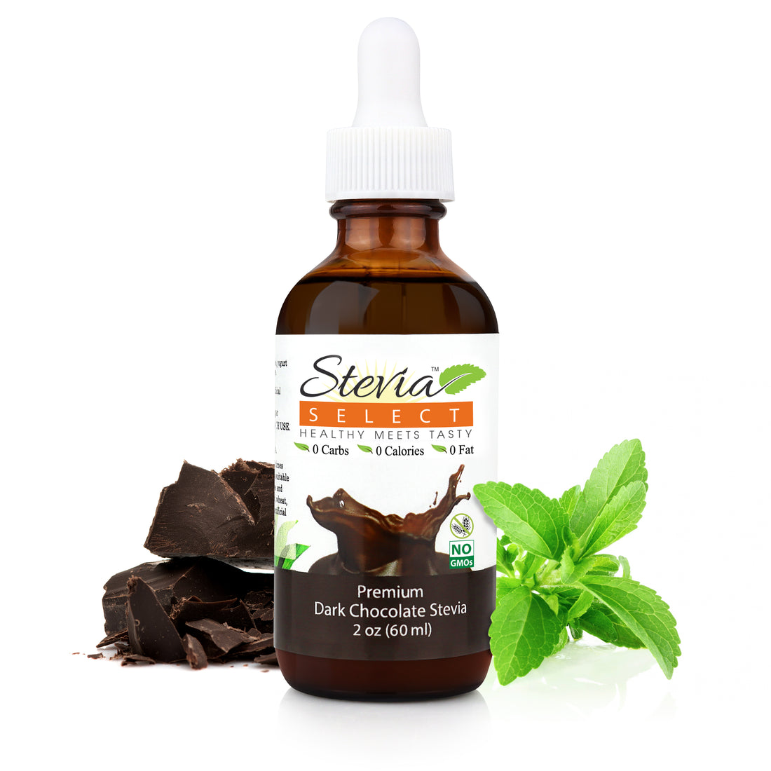 Stevia Liquid Dark Chocolate Keto Flavor Drops 2 oz