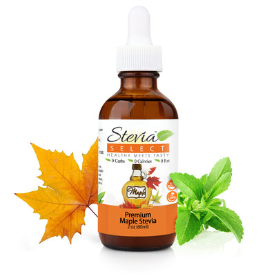 Stevia Liquid Maple Keto Flavor Drops 2 oz - No Erythritol